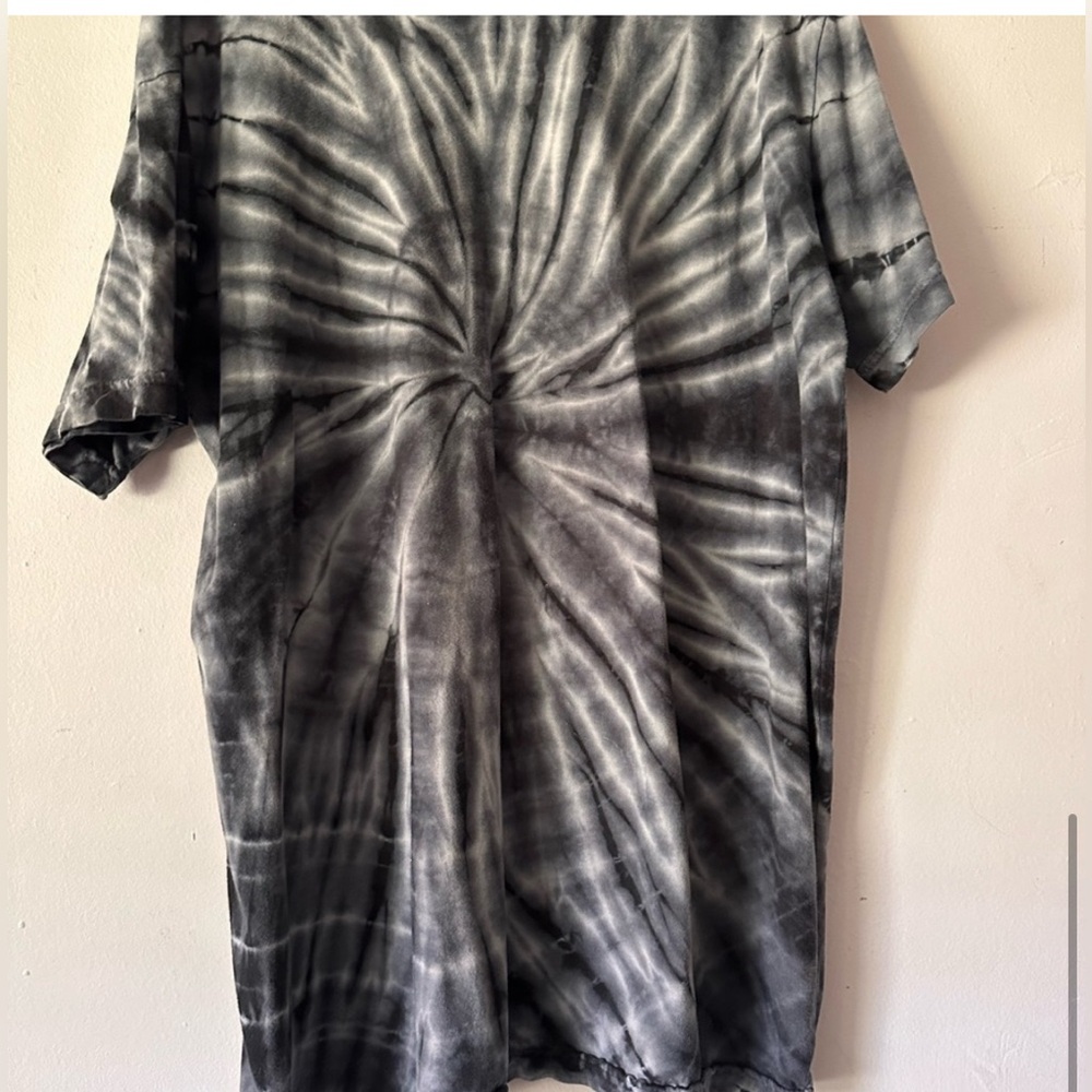 Thrasher Flame Logo Black & Grey Tie Dye T-Shirt Size Medium - Picture 6 of 7
